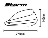 BARKBUSTERS Storm Hanguads Set Single Point Clamp Mount Ø22mm Black