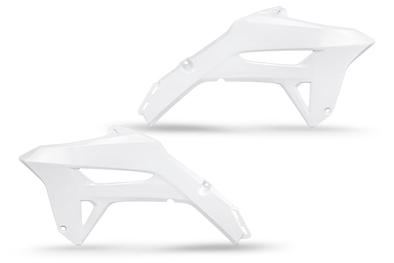 UFO Radiator Covers White Honda CRF450R