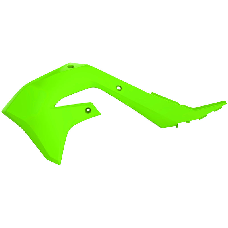 POLISPORT Radiator Cover Lime Green Kawasaki KX450