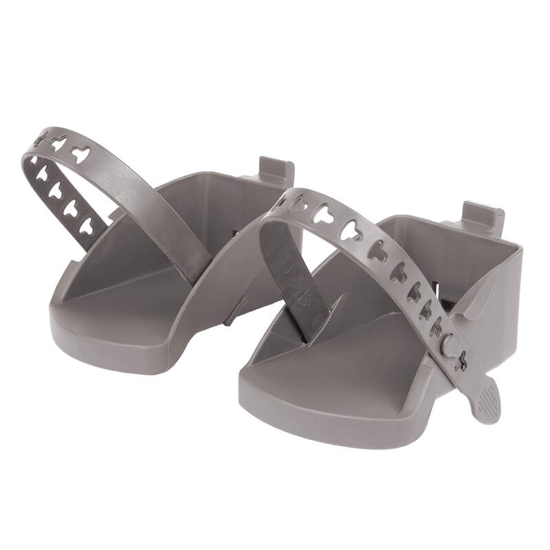 POLISPORT Footrests + Straps Brown Bubbly Mini