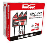 BS BATTERY BK20 Smart Battery Charger -6V/12V 3x2A