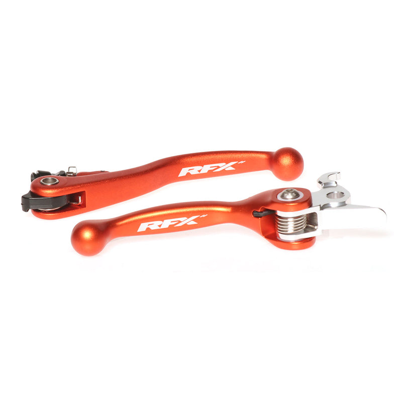 RFX Race Series Flexible Levers Set - Orange - Brembo Brake / Magura Clutch