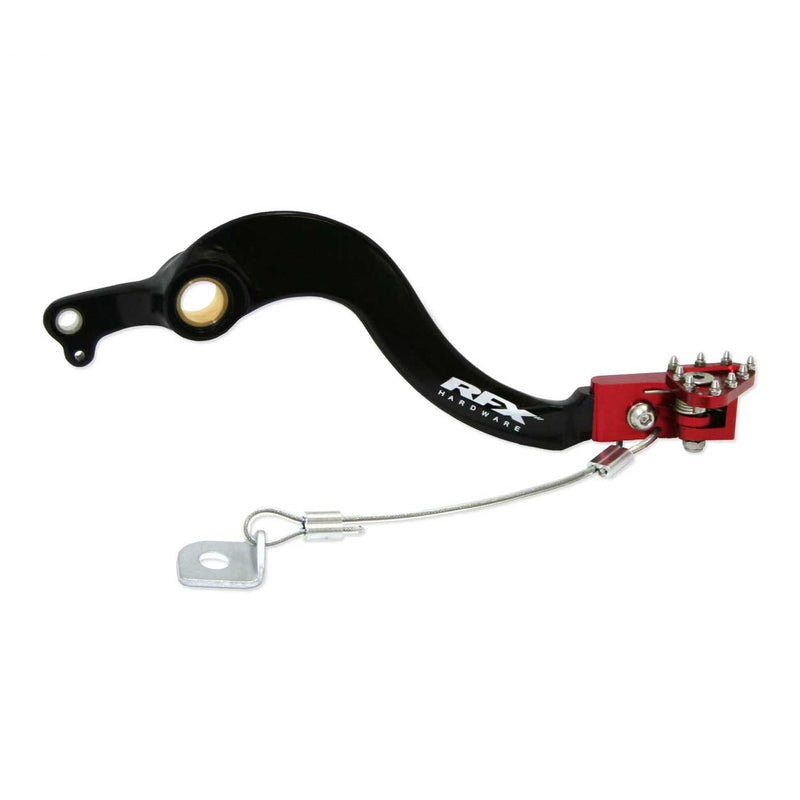 RFX Pro Series Flexi-Tip Rear Brake Lever - Black/red