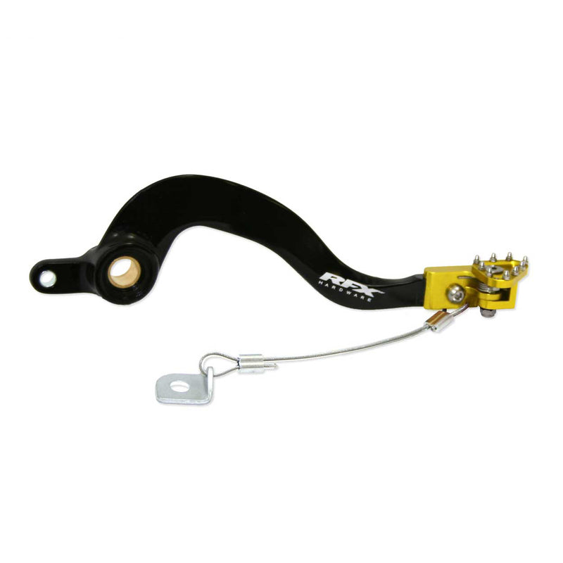 RFX Pro Series Flexi-Tip Rear Brake Lever - Black/yellow