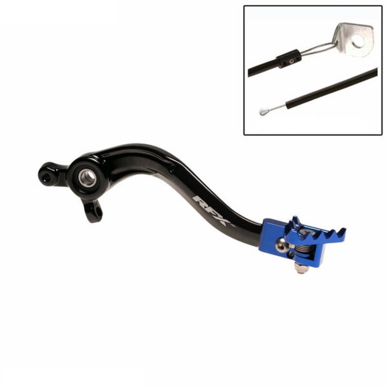 RFX Pro Series Solid-Tip Rear Brake Lever - Black/blue