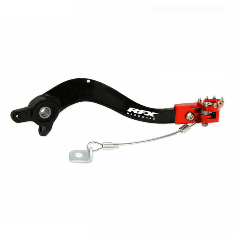 RFX Pro Series Flexi-Tip Rear Brake Lever - Black/orange