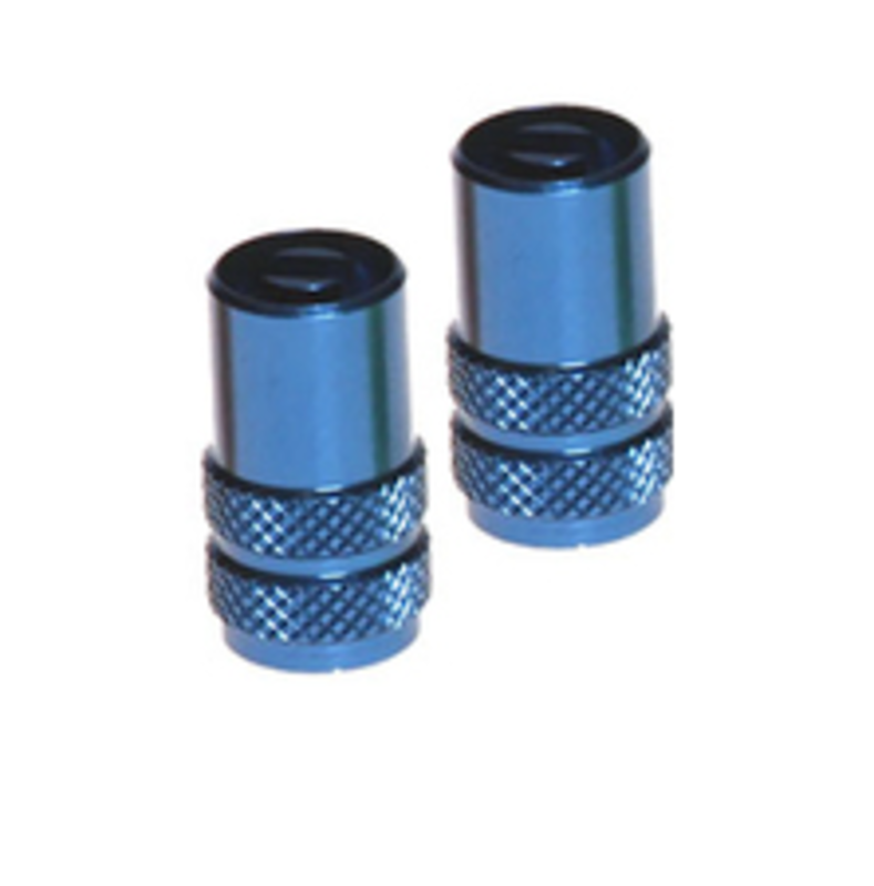 RFX Sport Series Valve Caps With Valve Key 2pcs - Blue