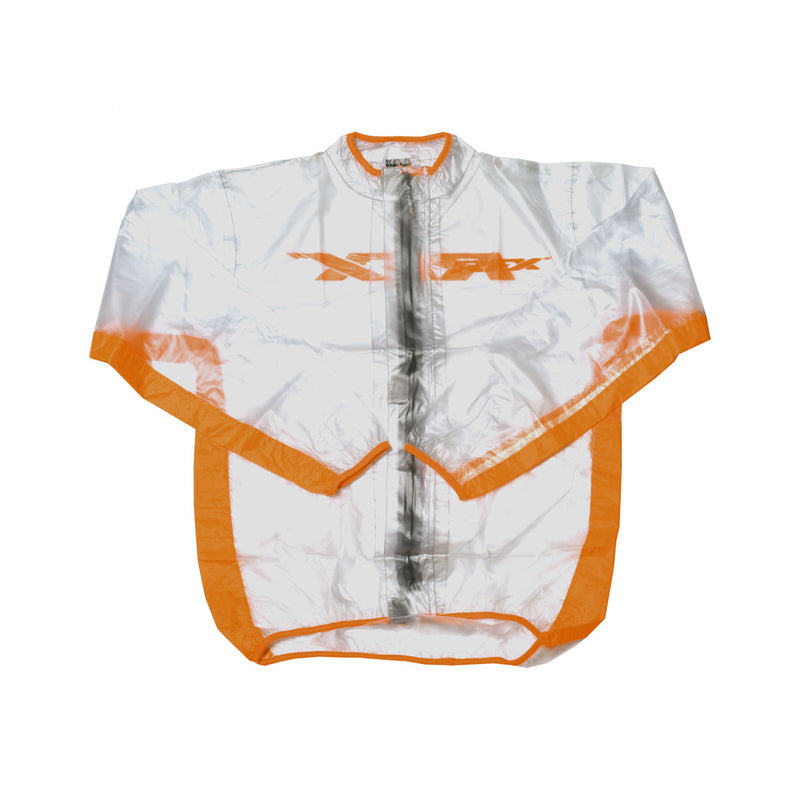 RFX Sport Series Wet Jacket Size Youth Size S - Clear/orange / 6-8