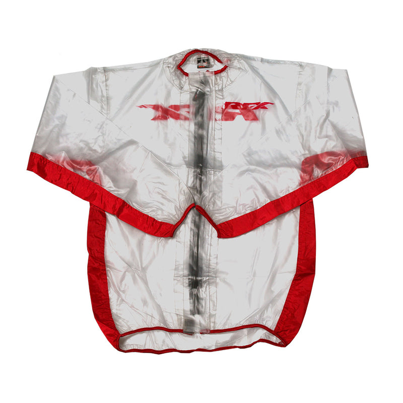 RFX Sport Series Wet Jacket Size Adult Size XL - Clear/red