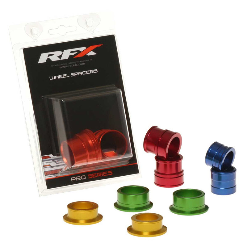 RFX Pro Series Rear Wheel Spacers - Red
