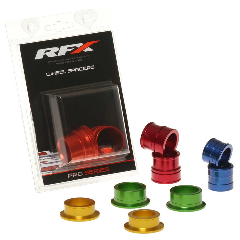 RFX Pro Series Rear Wheel Spacers - Red