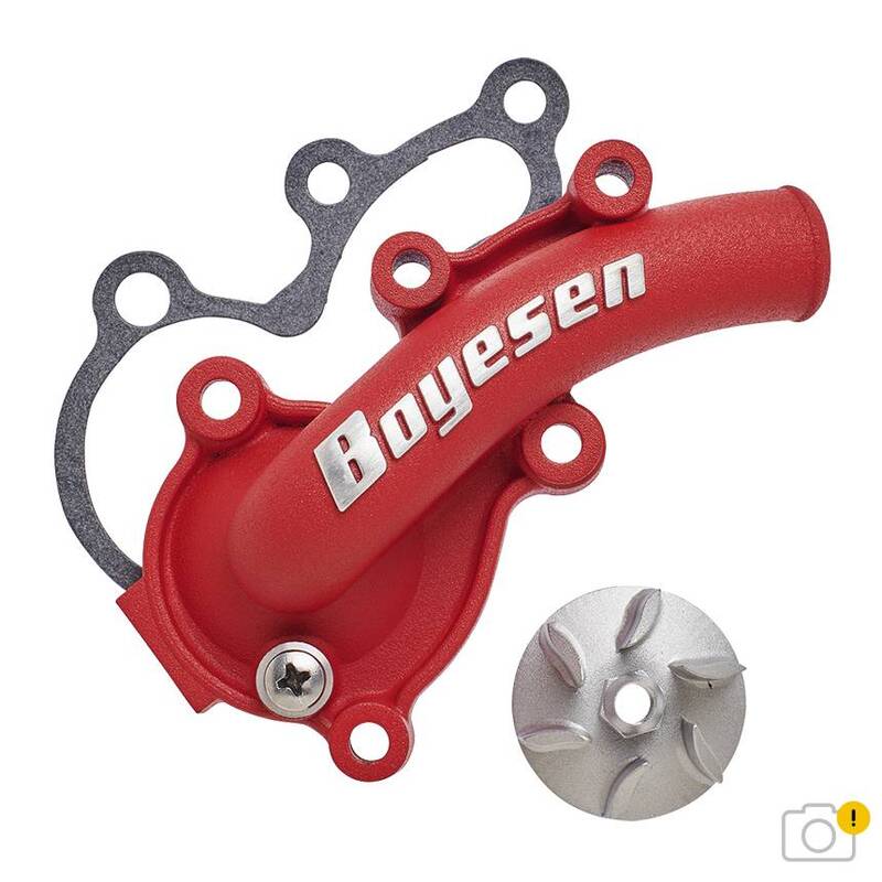 BOYESEN SuperCooler Water Pump Cover + Impeller Kit - Red