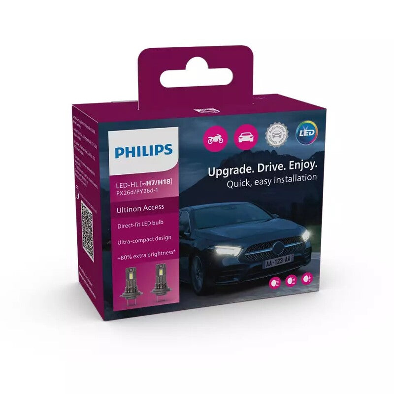 PHILIPS H7 Ultinon Access Light Bulb 12V/16W - x1