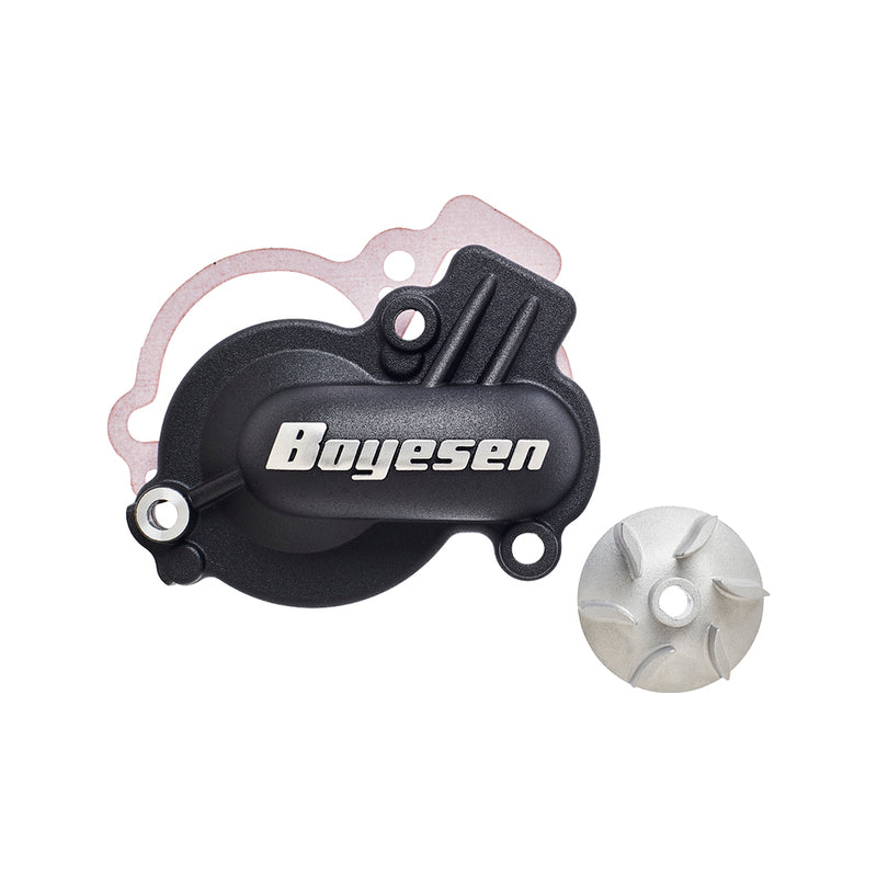 BOYESEN Supercooler Kit - Water Pump Cover  Black With Impeller