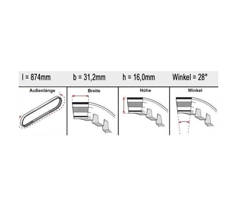 BANDO Double-Side-Teeth Variator belt