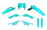 RACETECH Plastic Kit 6 pcs Aquamarine Green