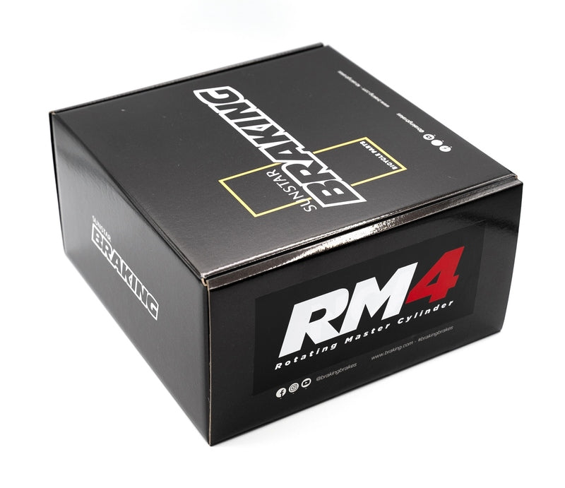 BRAKING RM4 Rotating Master Cylinder Set - Black Kevlar Hose Ø5 mm