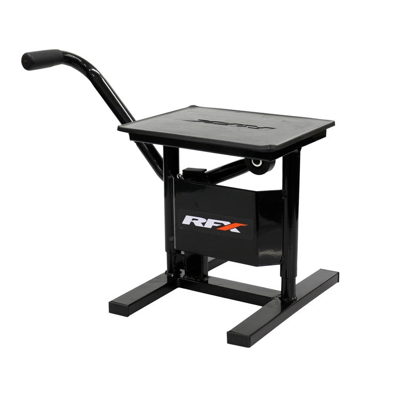 RFX Pro Series Single Pillar H Lift Up Bike Stand - Black