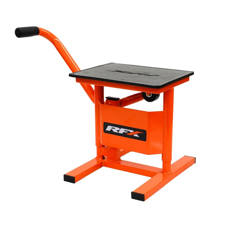 RFX Pro Series Single Pillar H Lift Up Bike Stand - Orange