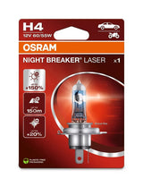 OSRAM H4 Night Breaker Laser Light Bulb 12V 60/55W P43t-38 - 1 piece