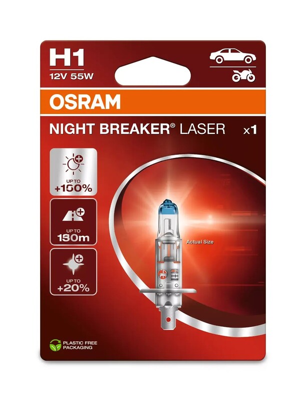 OSRAM Night Breaker Laser Bulb H1 12V/55W - X1