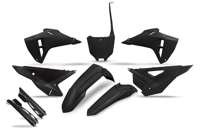 UFO Full Plastics Kit with Fork Guards - Black