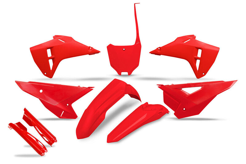 UFO Full Plastics Kit with Fork Guards - Red