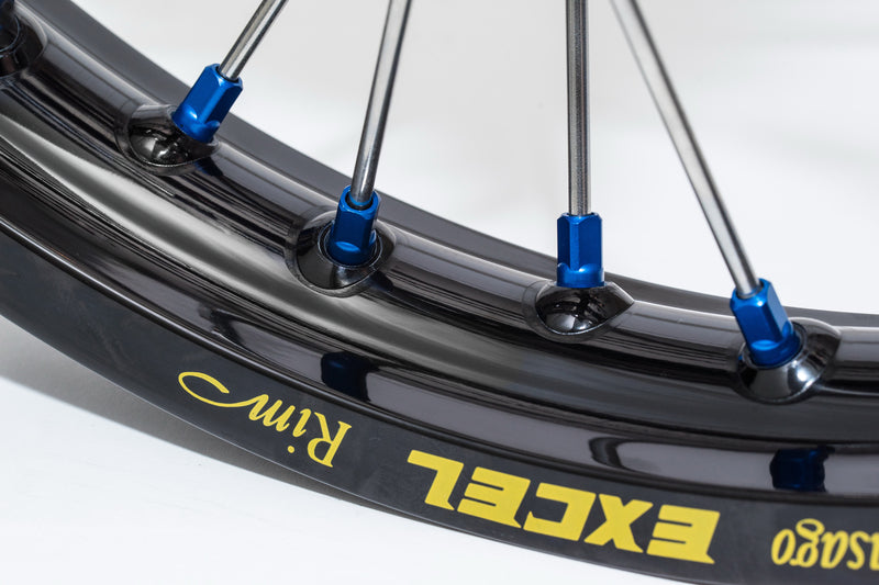 HAAN WHEELS Spoke Nipple Set - Blue