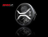 KOSO LED XENITH Headlight, Black, Side Mount
