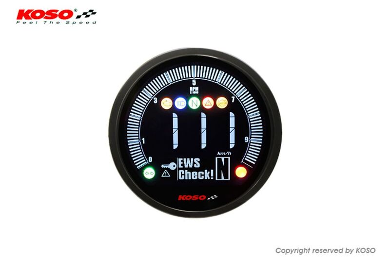 KOSO DL-04 Meter Yamaha Bolt (2022), Black
