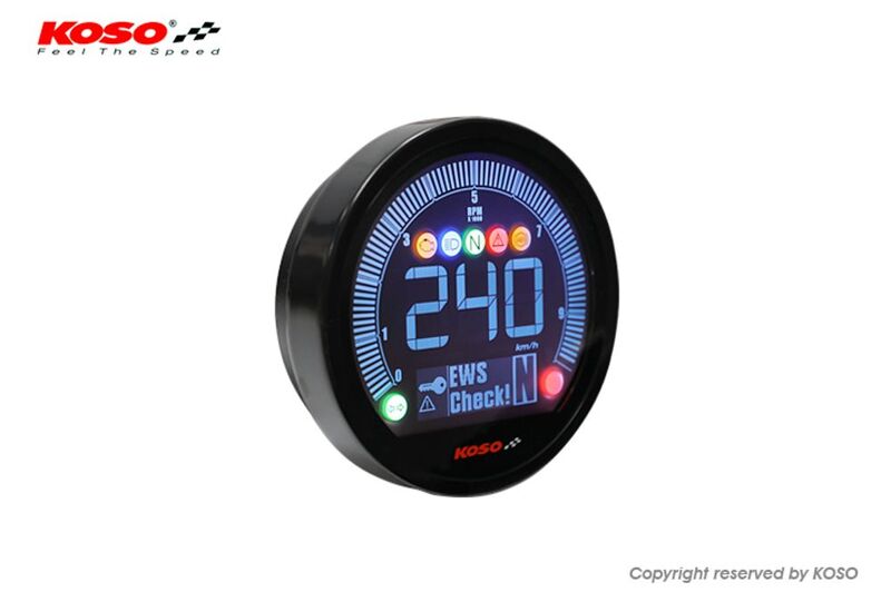 KOSO DL-04 Meter Yamaha Bolt (2022), Black