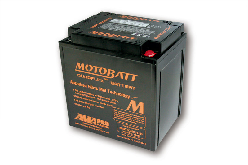 MOTOBATT Battery MBTX30UHD, Black