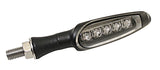 KOSO Unlimited LED Indicator Body Black / Lens Clear (1pc), Front & Rear