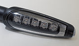 KOSO Unlimited LED Indicator Body Black / Lens Clear (1pc), Front & Rear