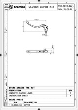 BREMBO UPGRADE RCS Style Clutch Lever