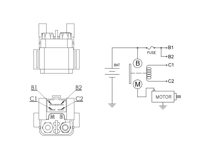 TECNIUM by DZE Starter Relay