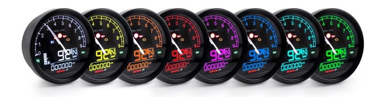 KOSO D80 TNT-05 Speedometer/Tachometer Black Ring