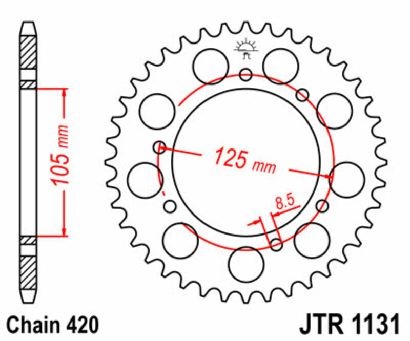 JT 420HDR chain kit (12-48-124)