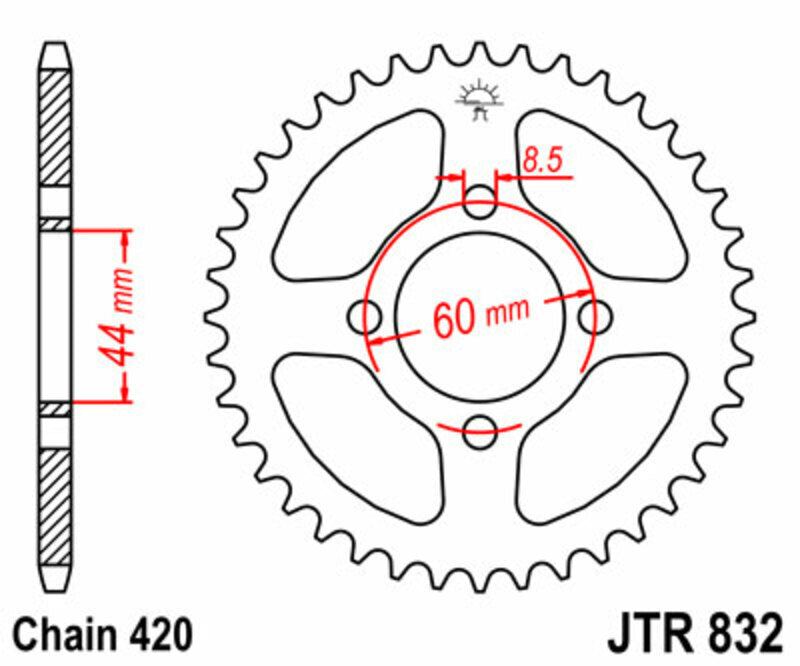 JT 420HDR chain kit (12-52-128)