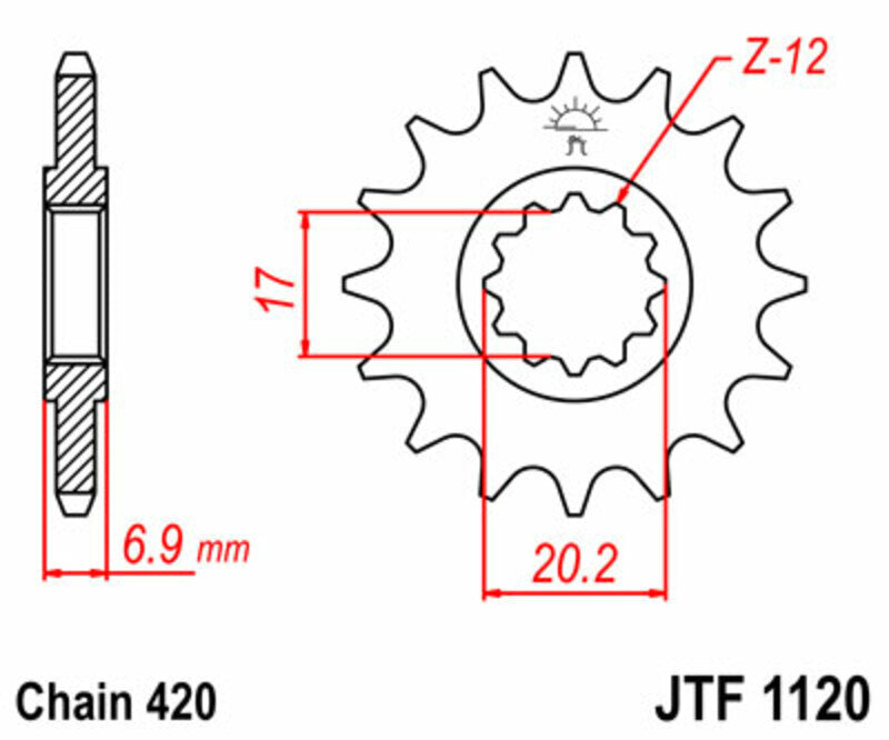 JT 420HDR chain kit (11-47-132)