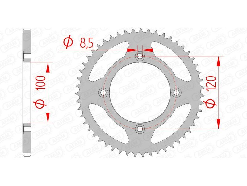 AFAM Chain Kit A420M 11/60 - Standard Rear Sprocket 38101