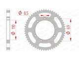 AFAM Chain Kit A420M 12/56 - Standard Rear Sprocket 59104