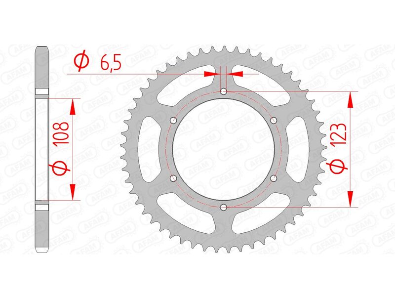 AFAM Chain Kit A420M 11/53 - Standard Rear Sprocket Type 92114