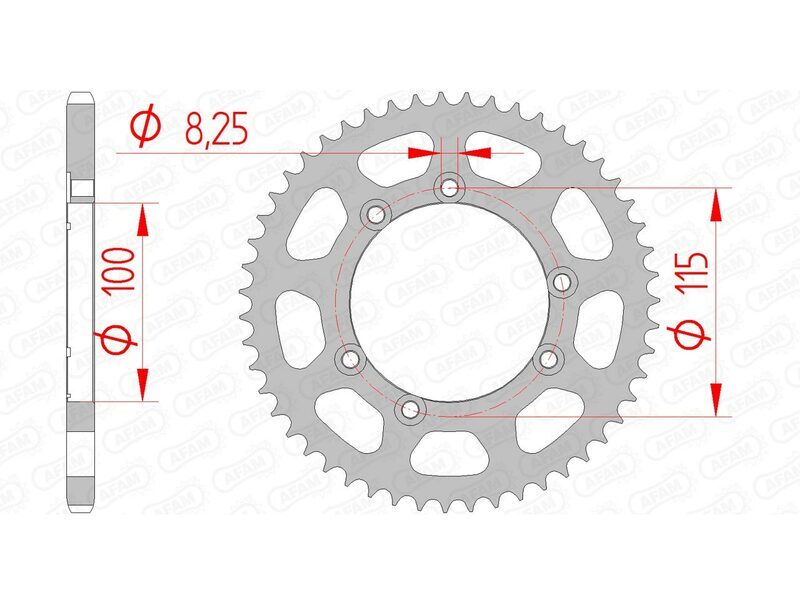 AFAM Chain Kit A420M 11/58 - Standard Rear Sprocket 92115