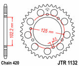 JT/JT Chain Kit 420HDR 11/53 Standard - Standard Rear Sprocket 1132