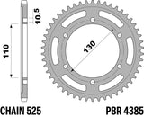 EK/PBR Chain kit 525 ZVX3 - 15/43-114 - Steel Standard Rear Sprocket