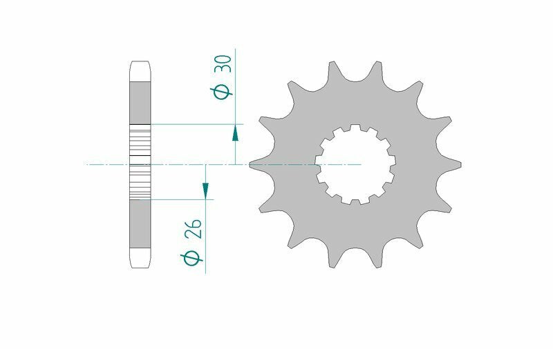 AFAM Chain Kit 530XHR2 17/44 Super-Reinforced - Standard Rear Sprocket