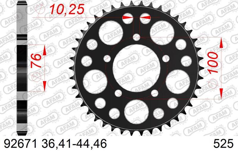 AFAM Chain Kit 525XMR3 16/46 Super-Reinforced - Standard Rear Sprocket