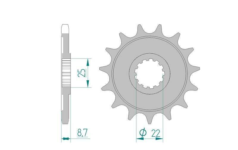 AFAM Chain Kit 525XHR3 17/41 Super-Reinforced - Standard Rear Sprocket