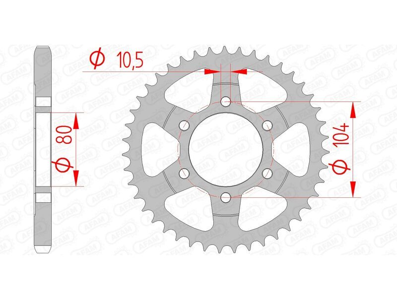 AFAM Chain Kit 525XHR3 15/42 Super-Reinforced - Standard Rear Sprocket
